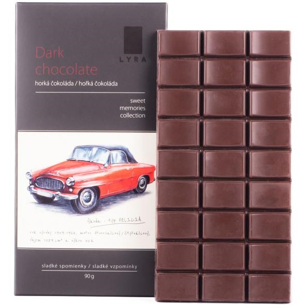 Čokoláda Lyra - Dark chocolate Škoda Felicia